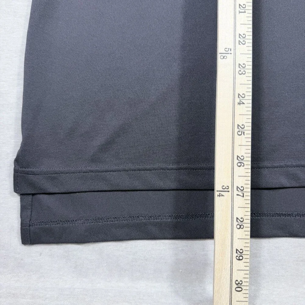 Adidas Men Long Sleeve 1/4 Quarter Button Black XL Casual Athletic Formal Outing